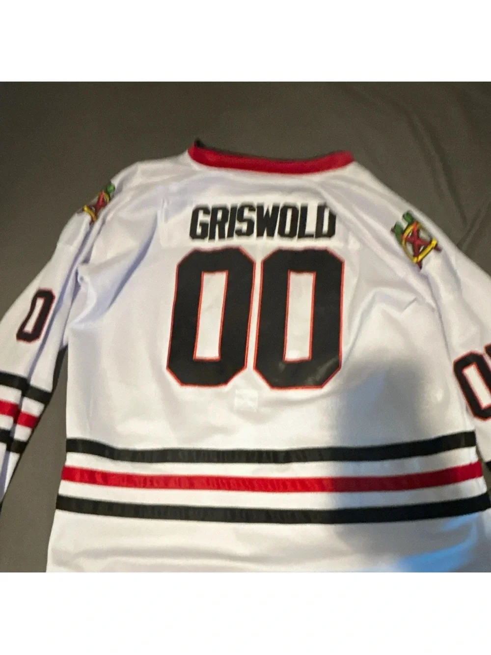 Chicago Blackhawks Griswold #00 White/Black/Red NHL Hockey Jersey XXL